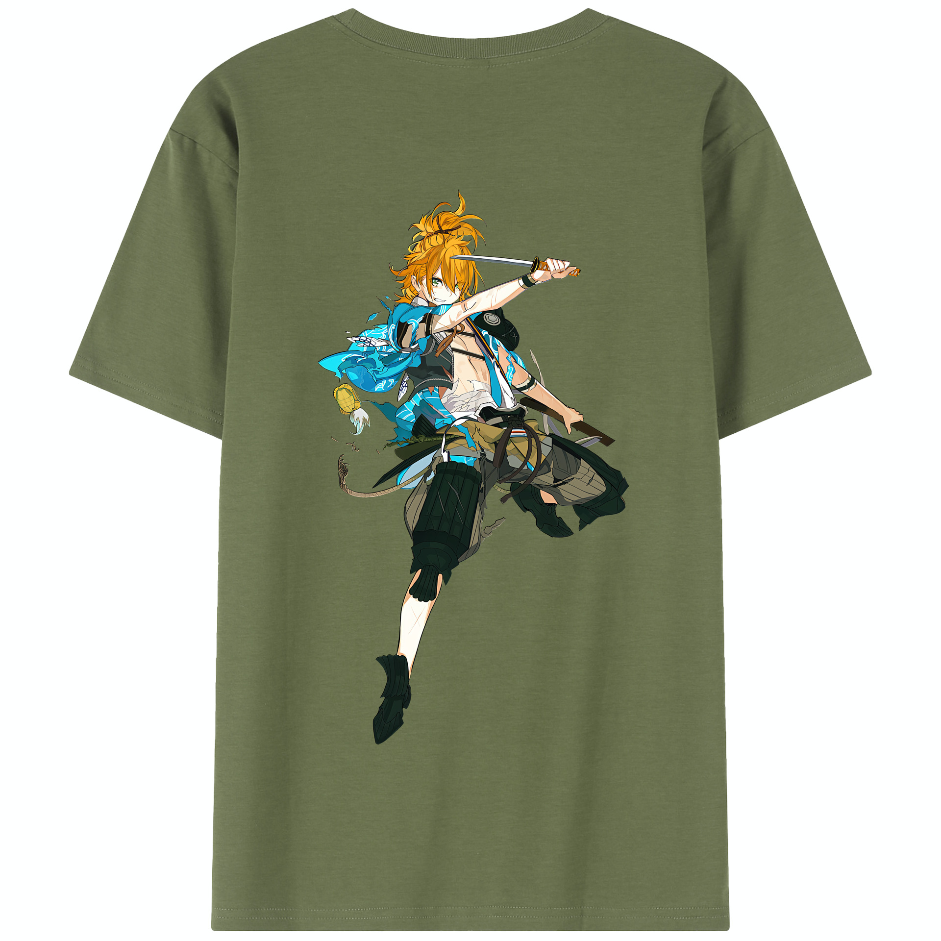 （画像用） 刀剣乱舞 Touken Ranbu 綿100％半袖Tシャツ（背面プリント）